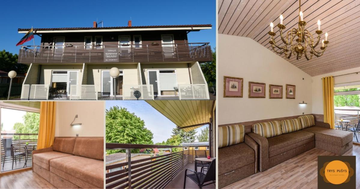 Apartamentai Trys Pusys Šventoji Buitenkant foto